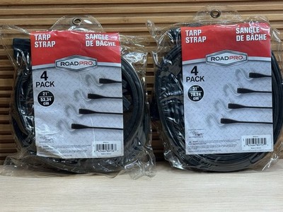 ROADPRO 21  & 31  (4x Each) Industrial EPDM Rubber Tarp Straps (8Total)