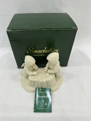 Department 56 Snowbabies STARS IN-A-ROW, TIC-TAC-TOE 6822-5