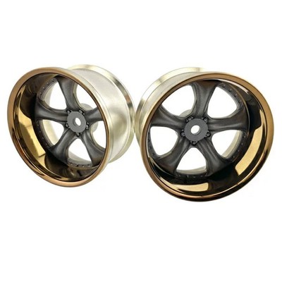 Label WORK VS KF# Wheel Deep Rim Off 6 Bronze Gray Metallic 2pcs