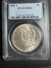 1881-S Morgan Silver Dollar, San Francisco Mint, PCGS MS 63
