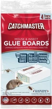 Catchmaster 1872SD Mouse Insect and Snake Glue Boards, 4-Pack, Brown