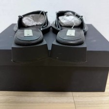 Miista Black Square Toe Mule Size 38, Repaired Sole