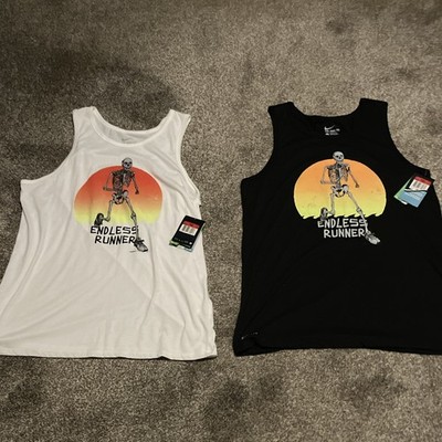 Set of 2 Nike- Endless Runner- Tank Tops- Black & White- Large- NWT- Read Whole