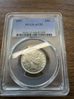 1897 Barber Silver Quarter 25c PCGS AU53