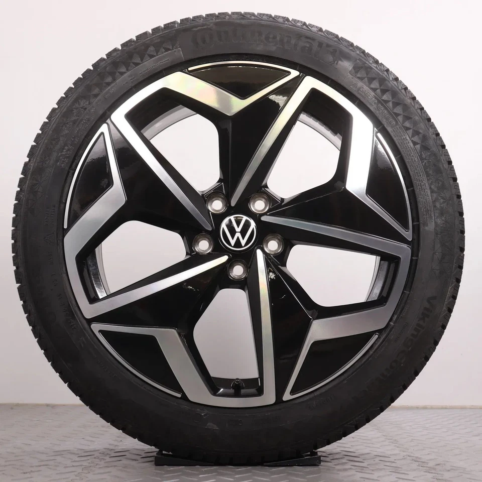 Winterräder VW ID.3 19 Zoll Original Felgen Andoya Winterreifen 215/50R19 Conti - Bild 2 von 4