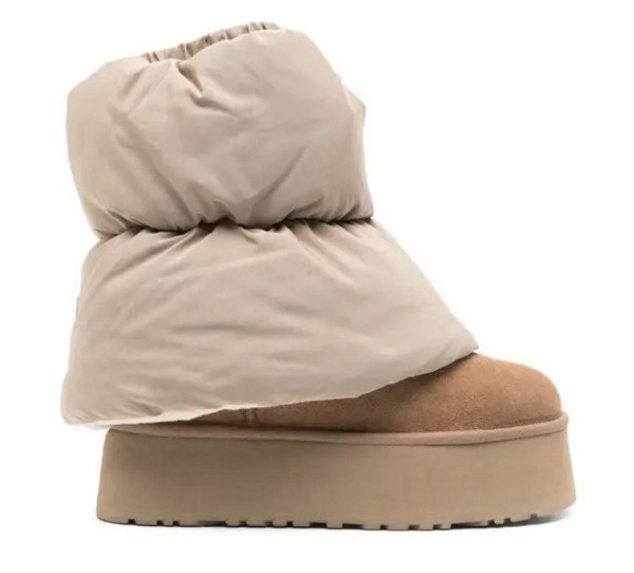Ugg Classic Mini Dipper Puffer Chestnut Platform Boots US 6 New Sold Out Online image 8