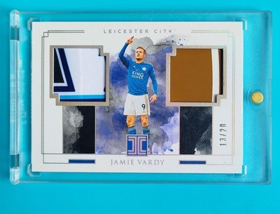 2019-20 Impeccable Leicester City Jamie Vardy Dual Patch 13/20