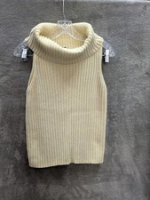 Vintage Sweater Vest Womens Large Pullover Cowl Neck Dickey