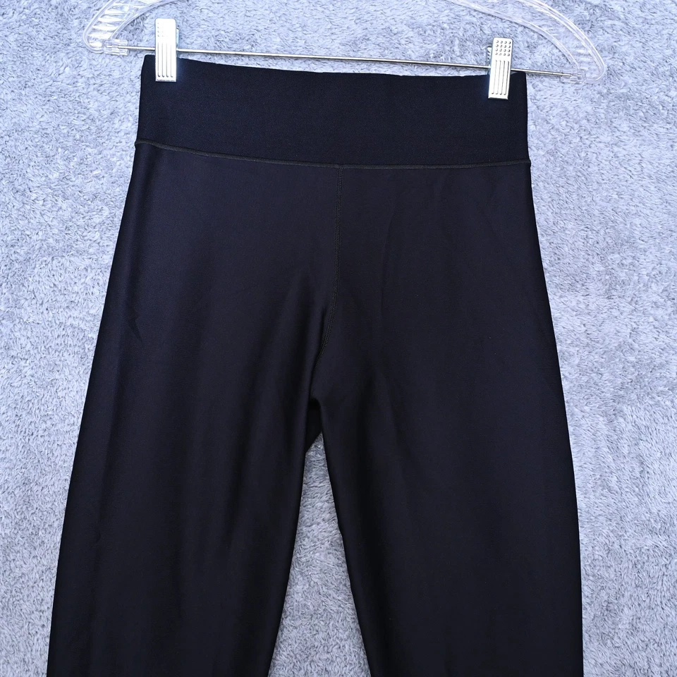 Leggings femininas ULTRACOR tamanho grande preta estampa sólida 22L x 25L cintura alta 11 polegadas - Imagem 2 de 4