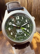 Poljot Signal alarm 2612.1 Russian aviator mechanical USSR wristwatch