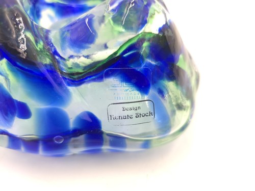 Kosta Sea Glass Bruk Renate Stock Rock Mountains Candle Holder Tea Light Votive - Picture 3 of 4