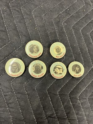 Star Wars Official Fan Club Buttons Lot of 6