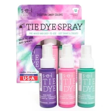 S.E.I. Cotton Candy Tie Dye Kit 3 Pack: Pre-Mixed Spray Tie Dye Kit, Easy-to-...