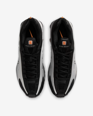 Nike Shox R4 HQ1988-003 Black Bright Mandarin Men's Size US3-18