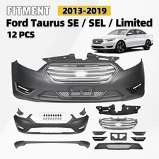Front Bumper Cover Grille Assembly For 2013-2019 Ford Taurus SE | SEL | Limited