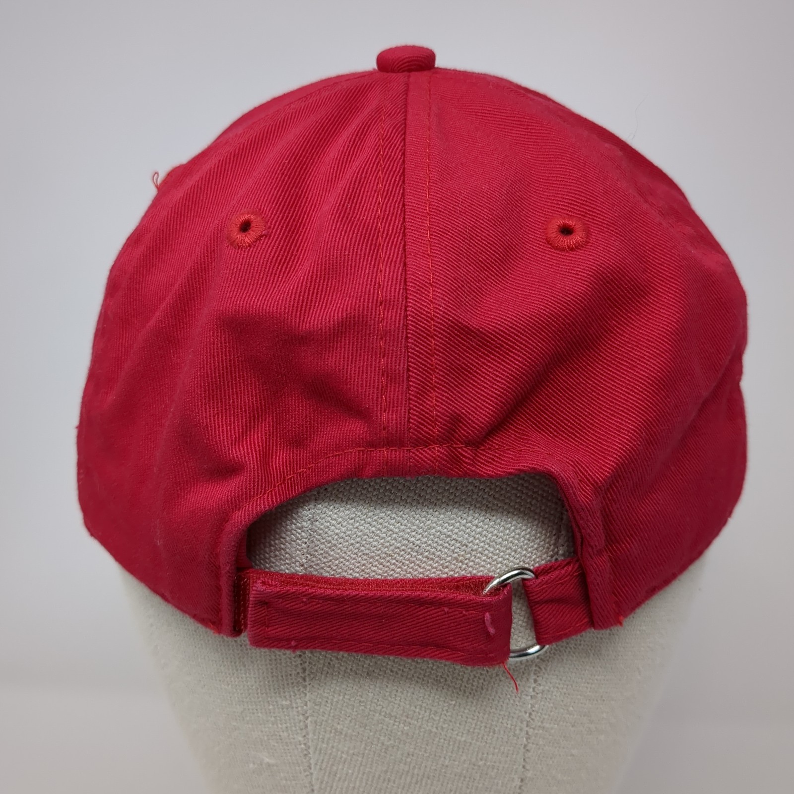 Hattitude Strapback Hat Solid Red One Size Adjust… - image 6