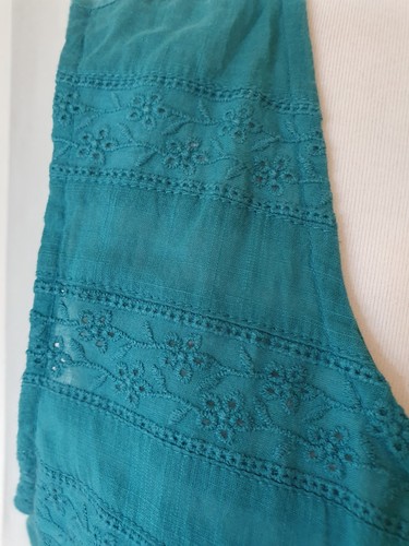 Ladies Size 16 Sleeveless Cotton Mantaray Faithful & True Top - Picture 4 of 24