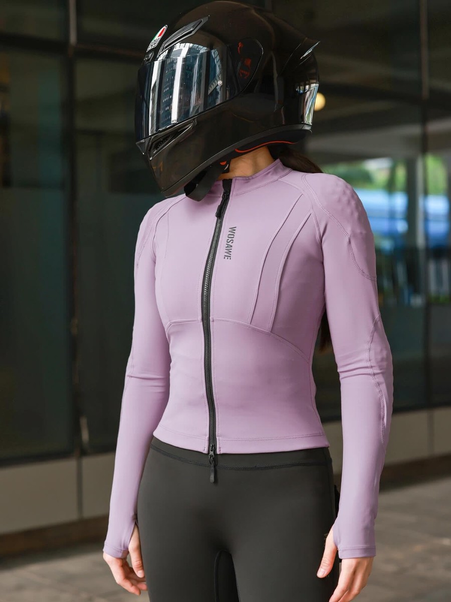 Lightweight Womens Motorcycle Jacket with Armor for Summer Riding