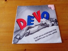 Devo (I Cån't Gèt Mé Nö) Såtisfactiön Vinyl  7" (Stiff/Knockout Centre)