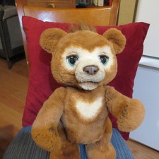 FurReal Cubby The Curious Bear Interactive Animatronic Talking Plush Toy Works