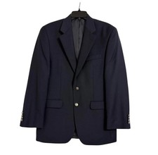 NEW Michael Kors Blazer Men 38R Midnight Navy 100 Wool 2B Silver Crest SportCoat