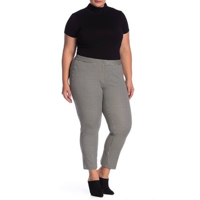 Amanda + Chealsea 16 Houndstooth Career Office Pants Interview Outfit Women