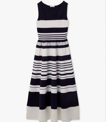 Fray ID Sheer Hem Knit Dress Border Women's Used Travel Fashion