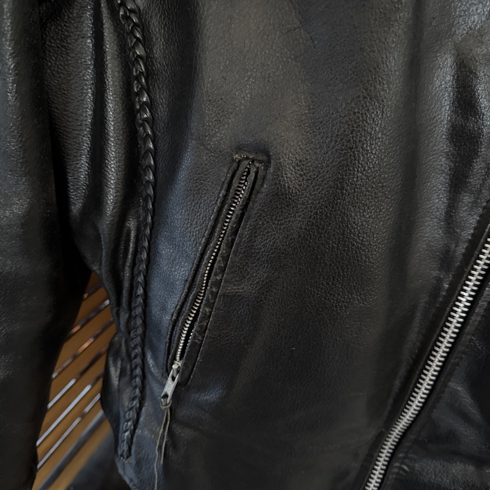 Harley Davidson TX Eagle Patch Leather Motorcycle… - image 5