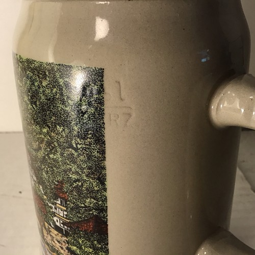 Schwäbisch Hall Bier West Germany Keramik BIER Stein Becher 0,5 LITER Oktoberfest - Bild 6 von 15