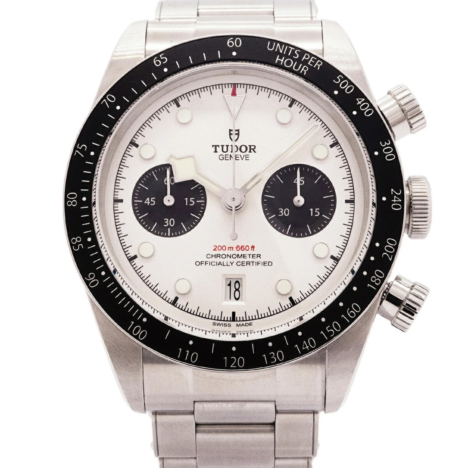 Tudor Black Bay Chrono 79360N White Dial Men's Watch GZl1ljsf