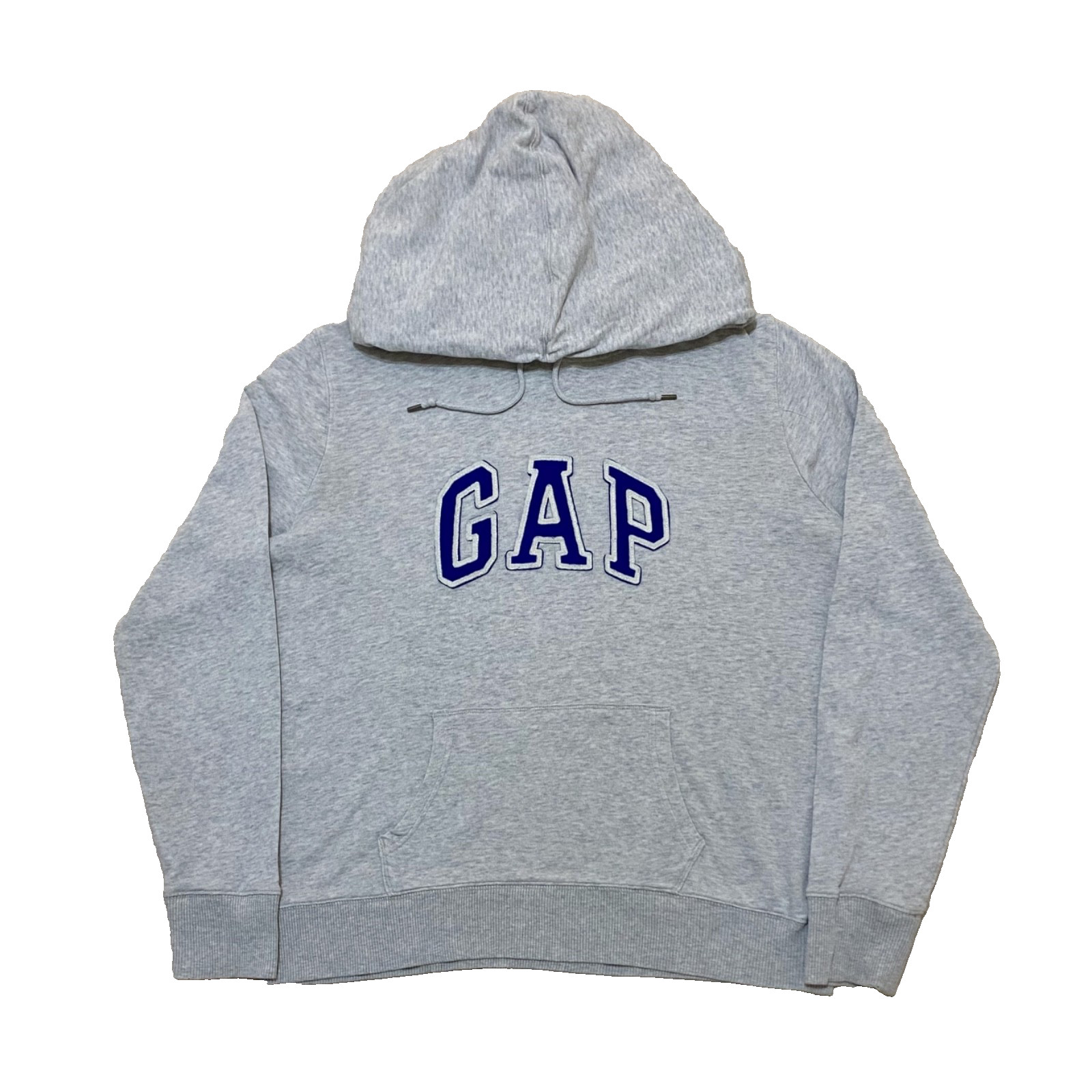 GAP Hoodie Herren Gr. L Grau Logo Pullover Sweatshirt