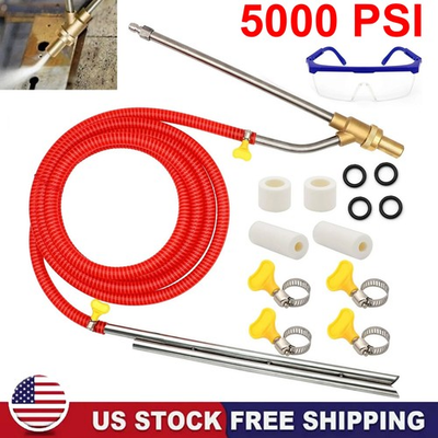 #ad 5000 PSI Sandblasting Kit Pressure Washer Sand Blaster Power Blaster Attachment $30.98