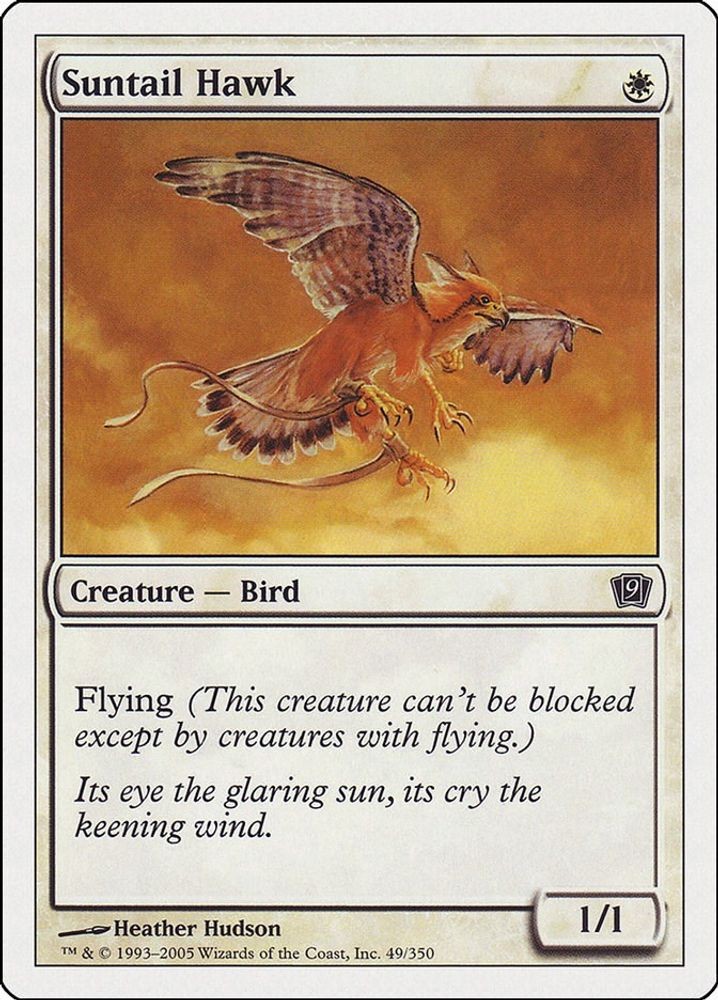 Suntail Hawk, 9th Edition #49 Near Mint MTG Common