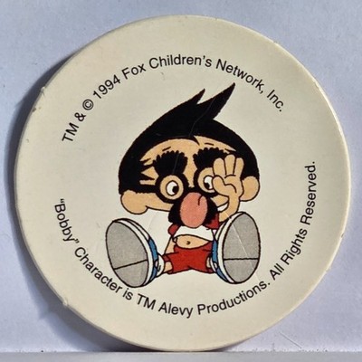 Vintage Pog / Milk Cap * Cookie Crisp / Bobby's World * #4 * Bin55