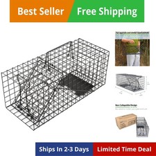 Live Squirrel Trap Heavy Duty Humane Animal Cage Trap No Assembly Required
