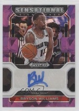 2022 Panini Prizm Draft Picks Purple Ice 82/99 Bryson Williams #SS-BWI Auto 1pe9