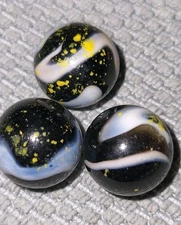 Marble Lot Vacor Mega King Penguin Swirls Speckles Splatter 19/32" - 5/8" HTF