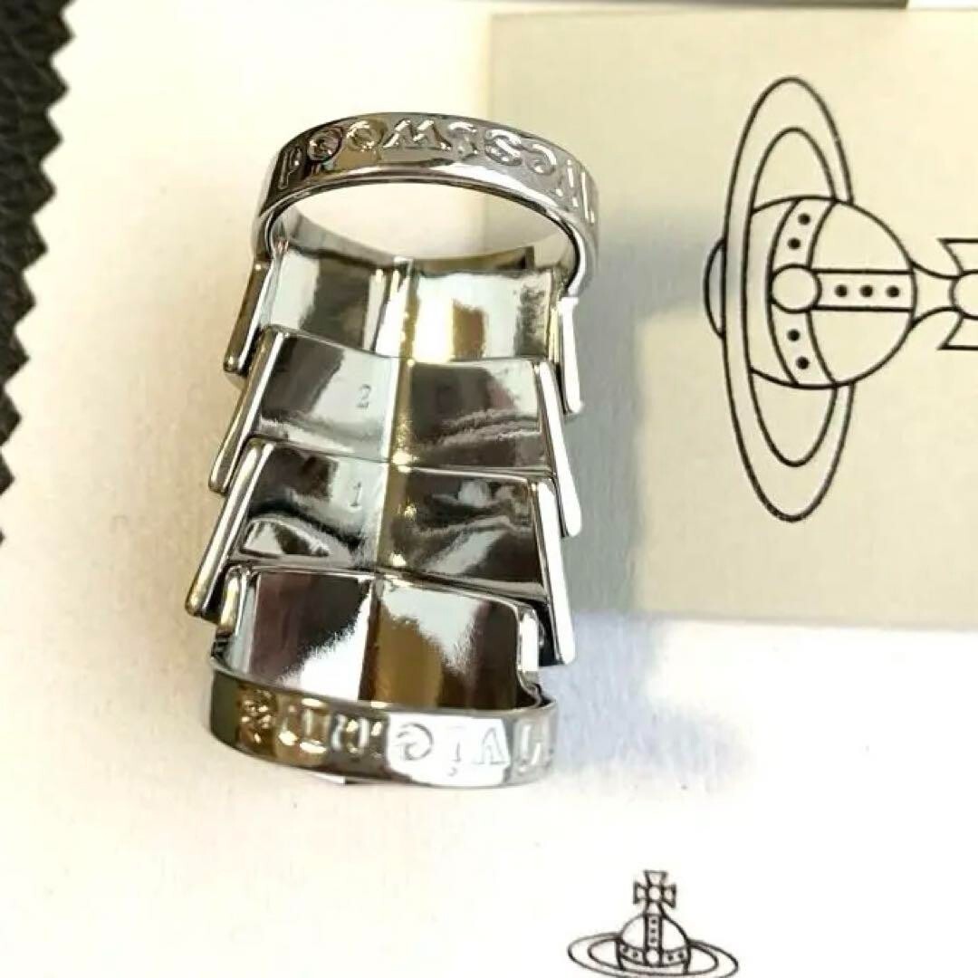 Vivienne Westwood ARTEMIS Armor Ring Black Size 6.5-7 Medium