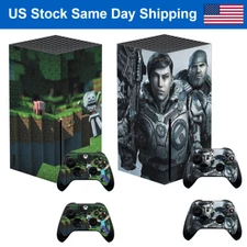 Vinyl Decal Sticker Full Cover For Xbox Series X Console & 2 Controllers Skin