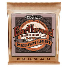 Ernie Ball Earthwood Medium Light Phosphor Bronze Acoustic Guitar Strings - 12-5