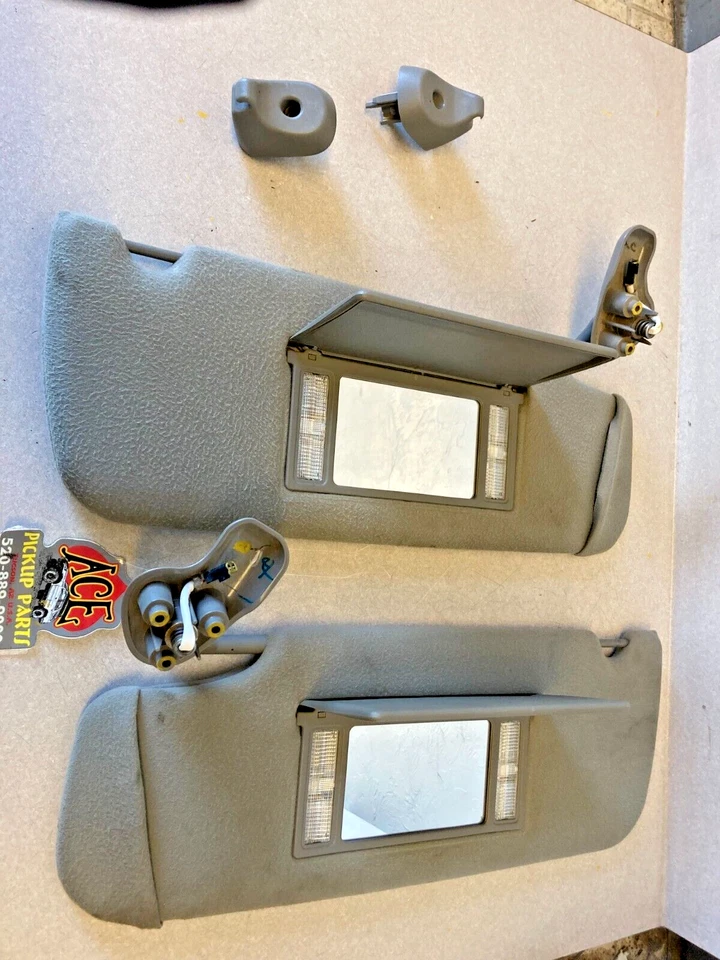 03-06 Cadillac Escalade Escalade-EXT Escalade-ESV OEM CLOTH SUN VISOR SET Foto 2 de 4