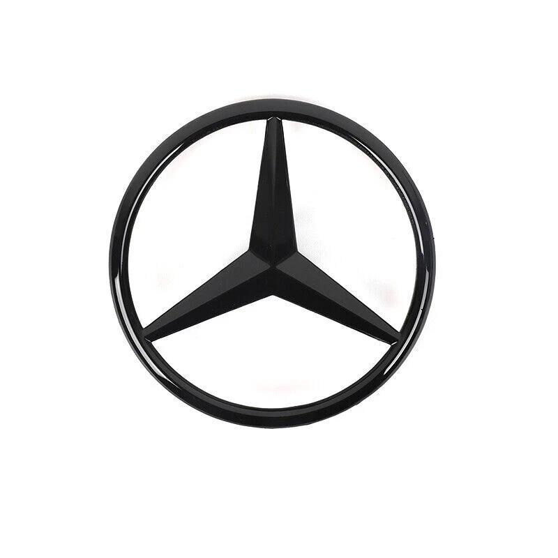 Insignia maletero trasero negro brillante emblema estrella para Mercedes W166 Foto 3 de 4