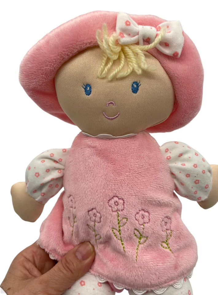 2010 Kids Preferred baby doll plush Yarn Hair Terry Cloth Embroidered Dress - Image 4 of 4
