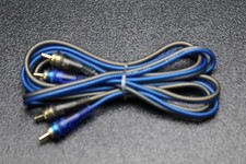 6 FT RCA WIRE BLUE GRAY 2 CHANNEL CAR HOME AUDIO INTERCONNECT STEREO BMS-BLS-6