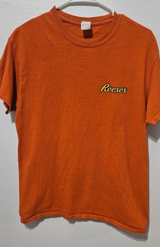 Reece's Peanut Butter Orange Medium Graphic Tshirt Choc & Peanut Butter B8