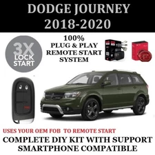 Remote Starter Kit for DODGE JOURNEY 2018-2020 100% Plug and Play 3X Lock