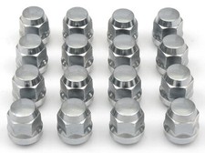 Alloy Wheel Nuts (16) Chrome 12x1.5mm Thread Radius Seating 19mm Hex