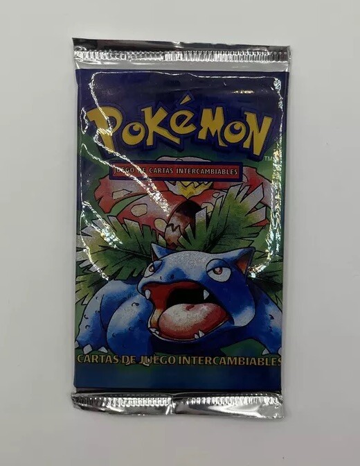 Pokemon BASE SET BOOSTER PACK - SPANISH - FACTORY SEALED