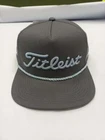 New Titleist Golf rope Flat hat Bill Char/Sky for men's