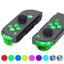 Clear Luminated ABXY Trigger Face Button DIY for Nintendo Switch OLED Joy con